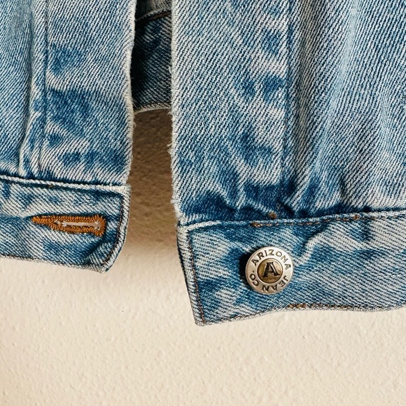 Vintage 1990s Arizona Jeans Co Denim Jean Jacket baggy loose fit - Picture 8 of 10